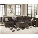 Signature Design by Ashley Jessa Place - Chocolate Casual Sectional
